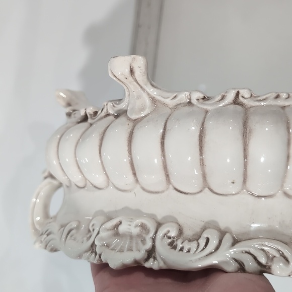 LARGE VINTAGE CAPODIMONTE PORCELAIN SOUP TUREEN BEAUTIFUL - Picture 9 of 16